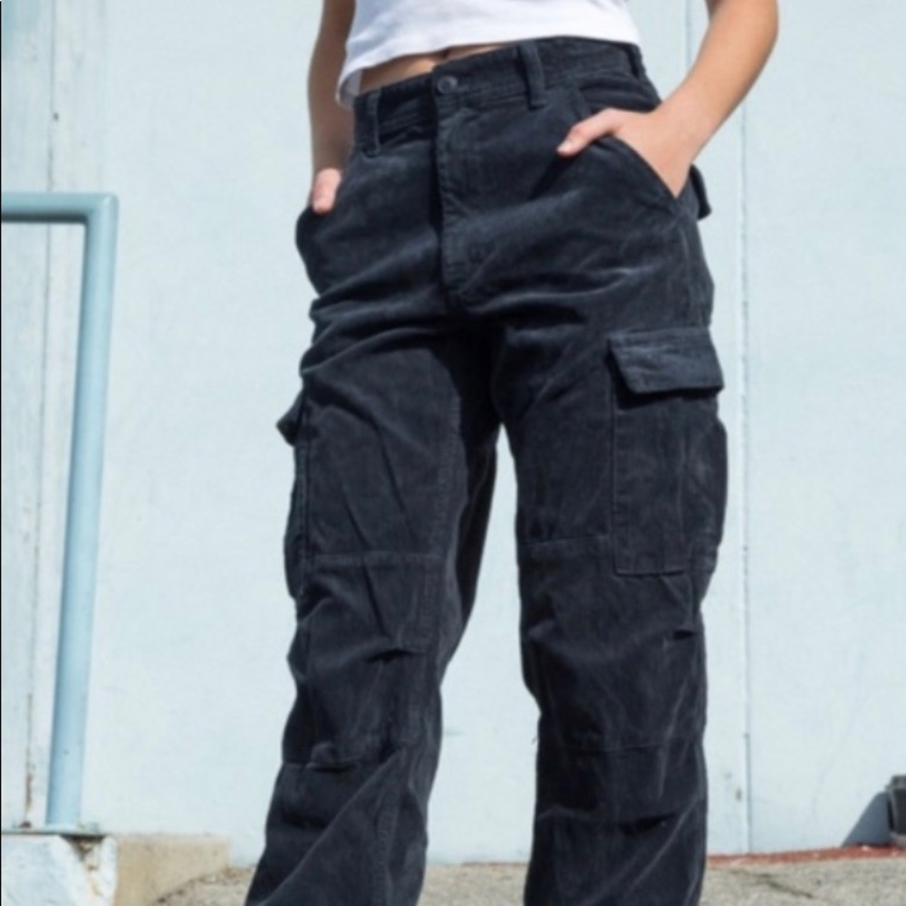 Brandy Melville Piper Corduroy Worker Pants Navy